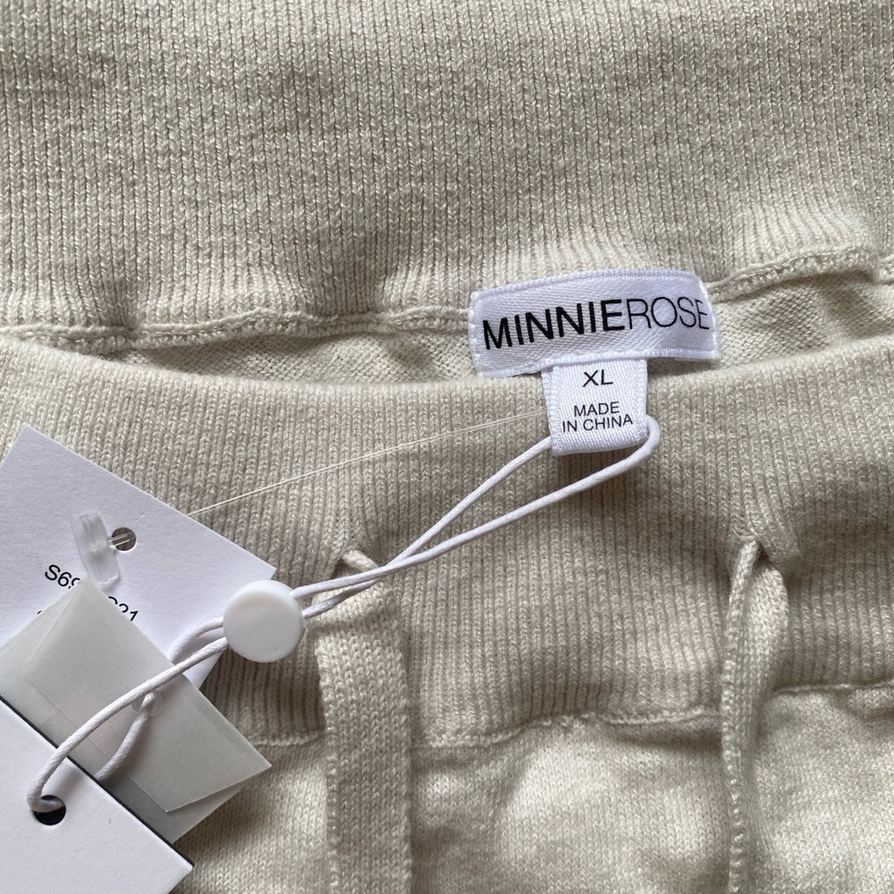 🌹 Minnie Rose Cotton & Cashmere Funnel neck Sweater XL Stone… - Picture 5 of 17